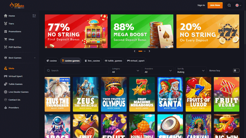 Blaze Spins Casino Site
